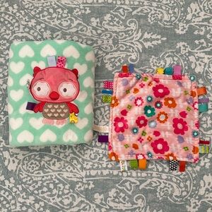 Taggies blanket and security blanket